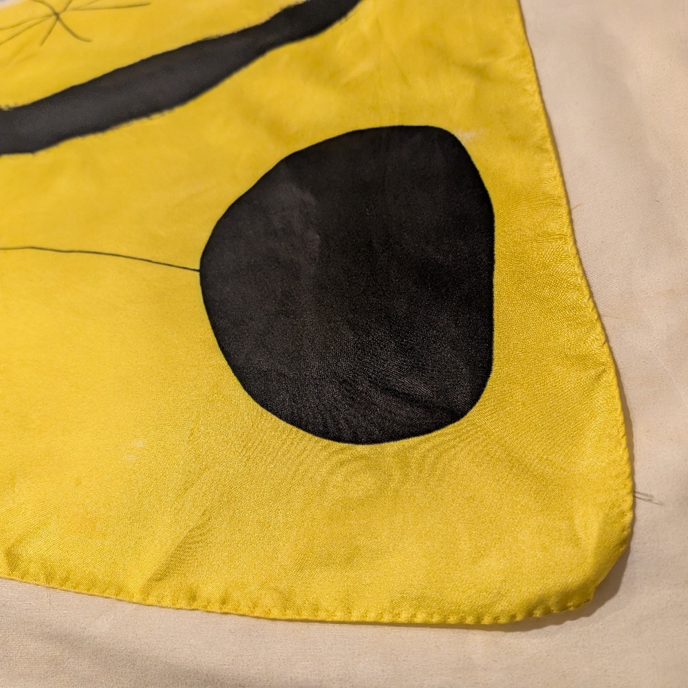 Joan Miro Silk Square Scarf 1967 - Picture 5 of 12